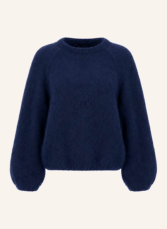 AMERICANDREAMS Mohair Knit Pullover Rosie DUNKELBLAU