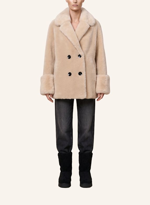 AMERICANDREAMS Wool Coat Short Fiona BEIGE