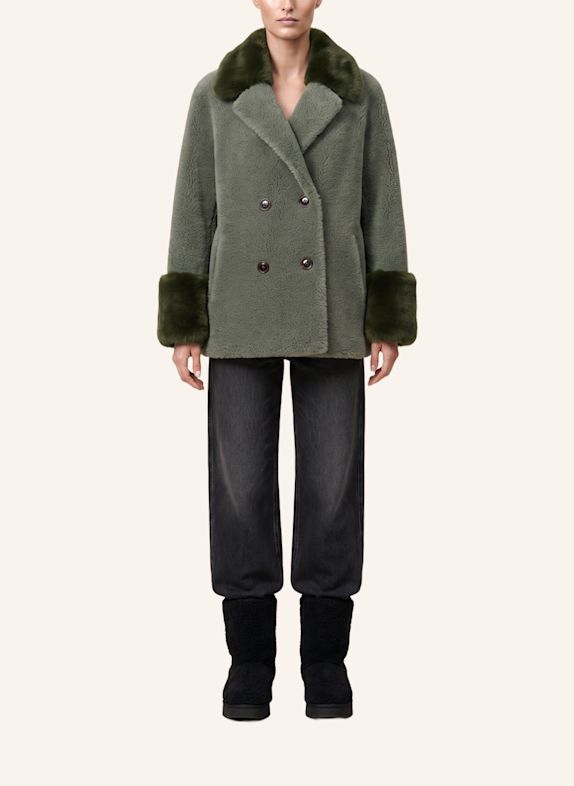 AMERICANDREAMS Wool Coat Short Fiona GRÜN