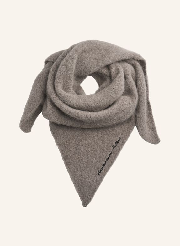 AMERICANDREAMS Alpaca Scarf Atiya TAUPE