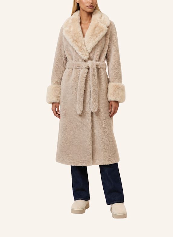 AMERICANDREAMS Teddybont-Mantel FARAH BEIGE