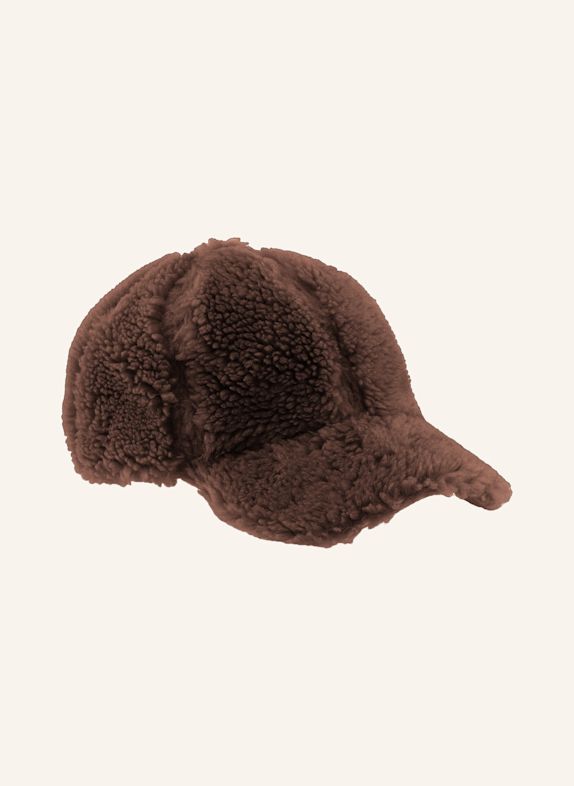 AMERICANDREAMS Wool Cap Inga DUNKELBRAUN