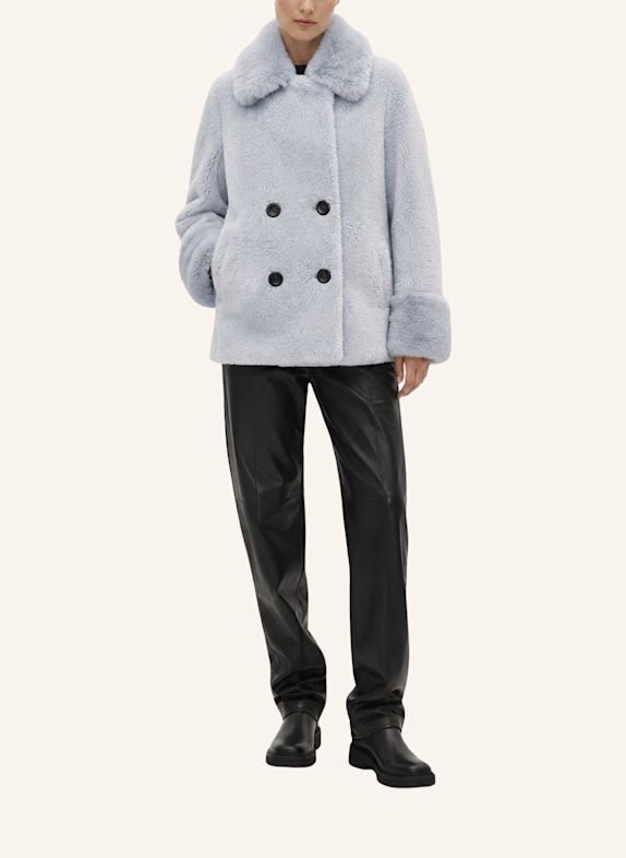 AMERICANDREAMS Wool Coat Short Fiona HELLBLAU
