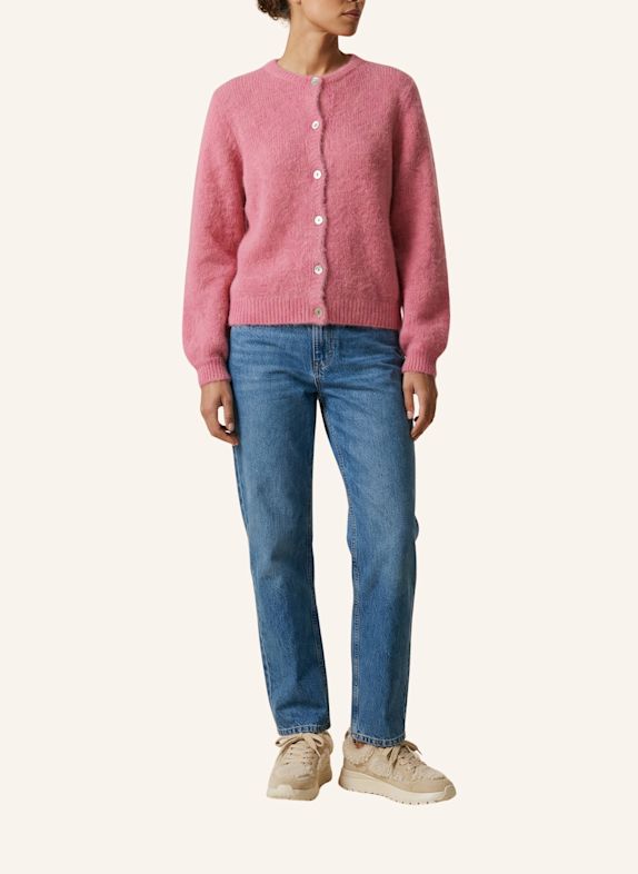 AMERICANDREAMS Alpaca Cardigan Susan PINK