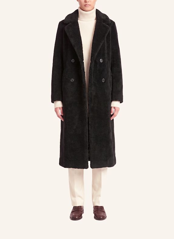 AMERICANDREAMS Long Coat Without Fur Fiona SCHWARZ
