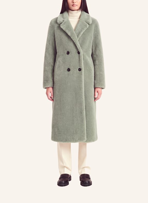 AMERICANDREAMS Long Coat Without Fur Fiona GRÜN