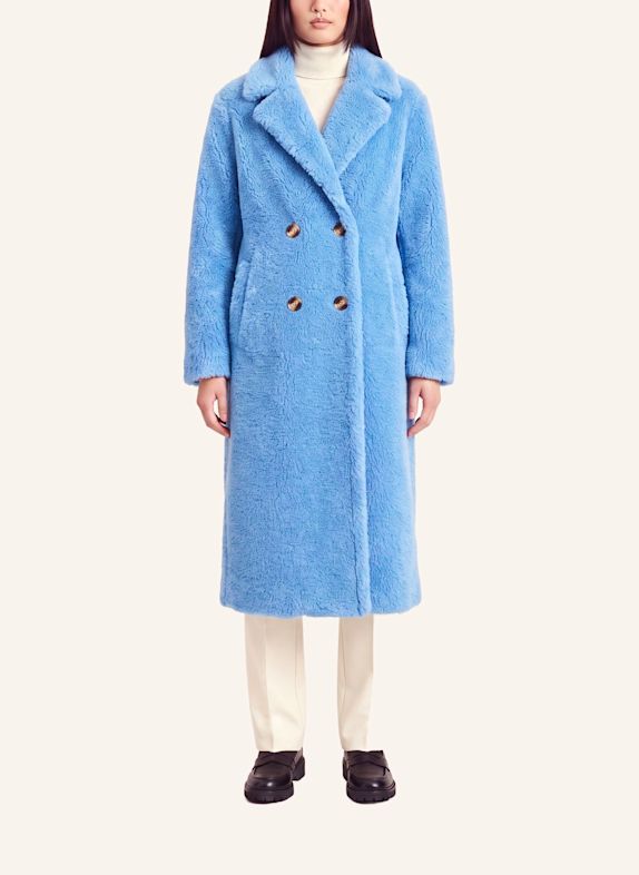 AMERICANDREAMS Long Coat Without Fur Fiona HELLBLAU