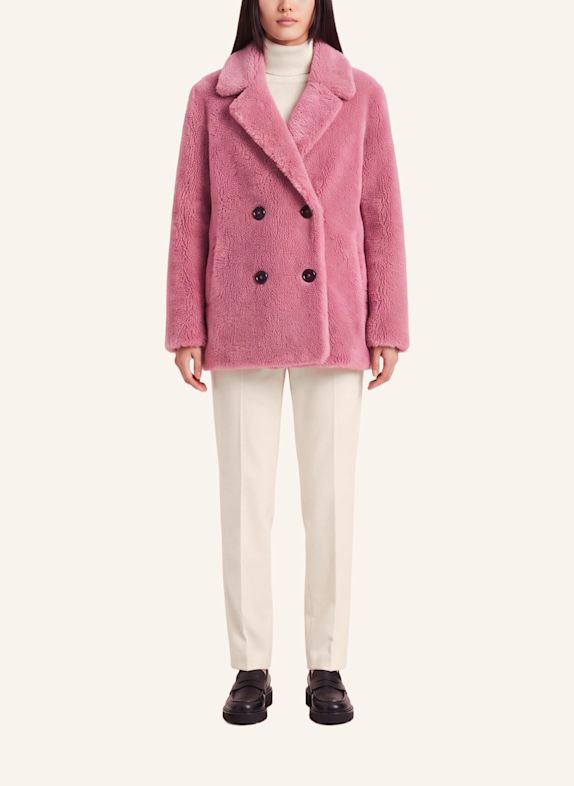 AMERICANDREAMS Short Coat Without Fur Fiona PINK