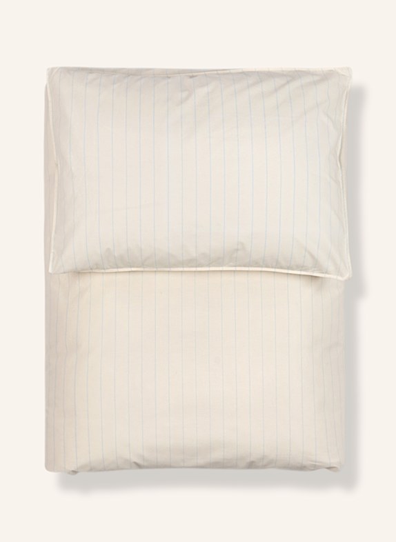 lavie Bettbezug STRIPED BEIGE/ HELLBLAU