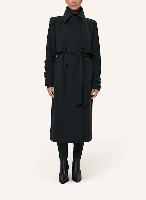 INA KESS Mantel DEVON TRENCH COAT DUNKELGRÜN
