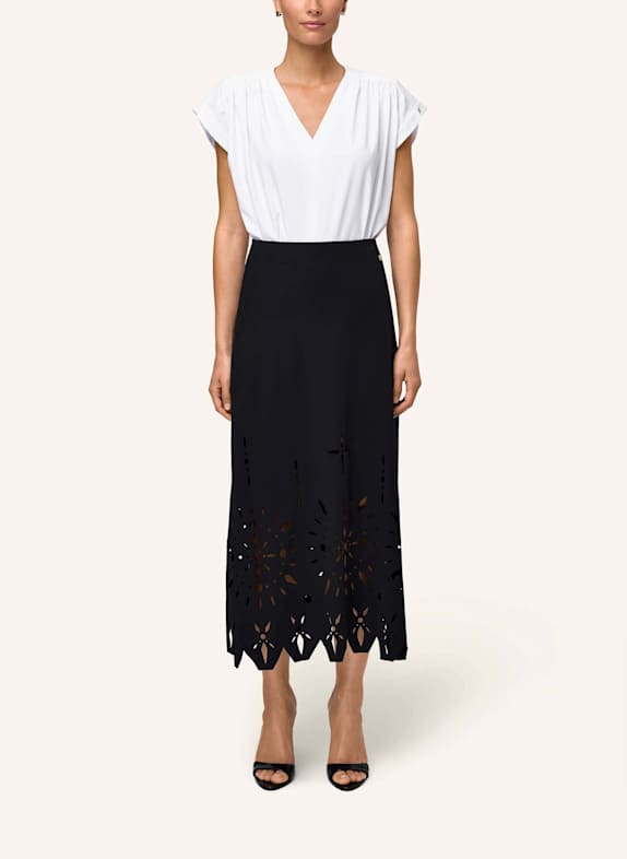 INA KESS Rock FIORITA LASER SKIRT SCHWARZ