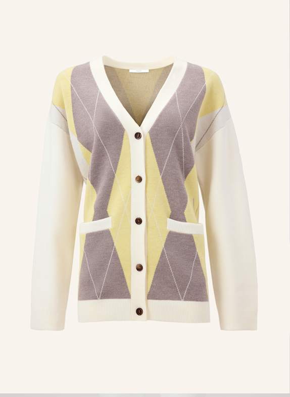 PINXIT Cardigan Cardigan ECRU/ BRAUN