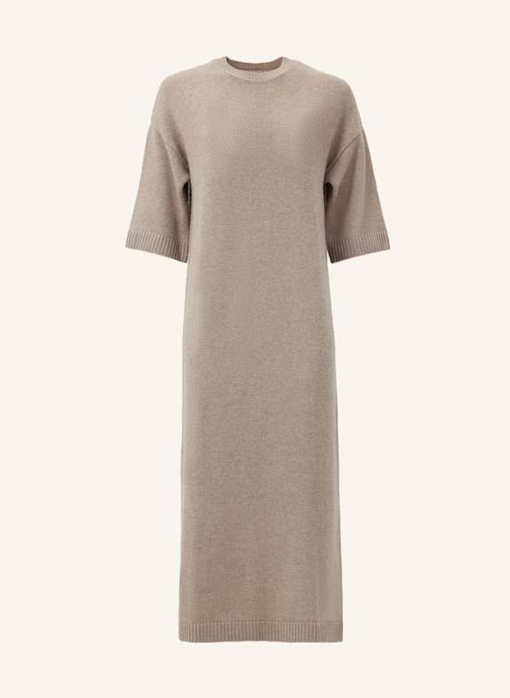 PINXIT Kleid Oversized Strickkleid TAUPE