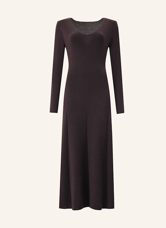 PINXIT Kleid Maxikleid DUNKELBRAUN