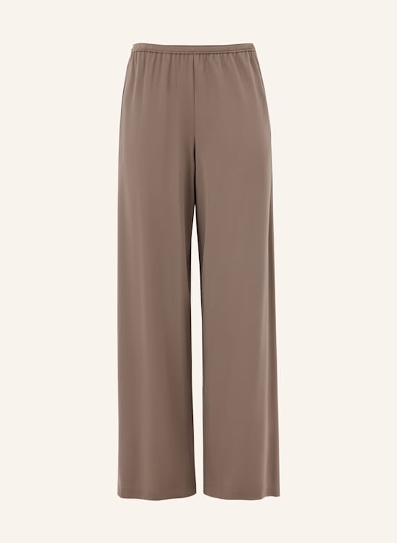 PINXIT Hose Weite Strickhose TAUPE