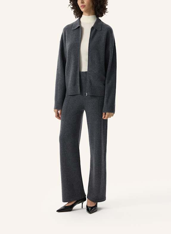 PINXIT Strickjacke MIT KASCHMIR GRAU