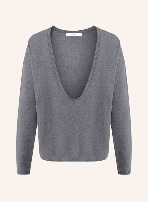 PINXIT Pullover Strickpullover GRAU