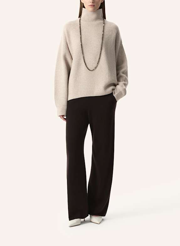 PINXIT Oversized Strickpullover MIT KASCHMIR BEIGE