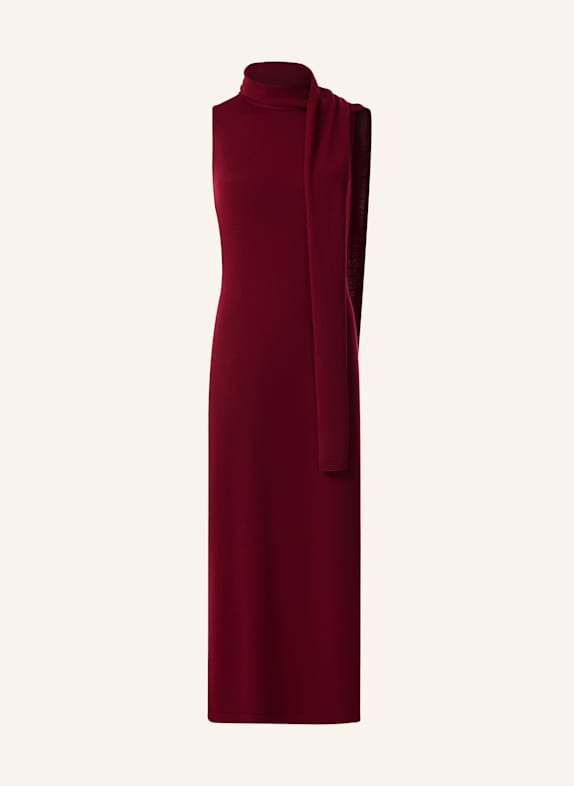 PINXIT Kleid Strickkleid DUNKELROT