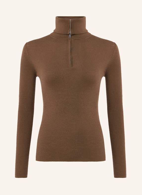 PINXIT pullover Rollkragenpullover DUNKELBRAUN