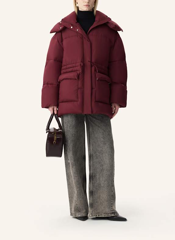 PINXIT Jacke DUNKELROT