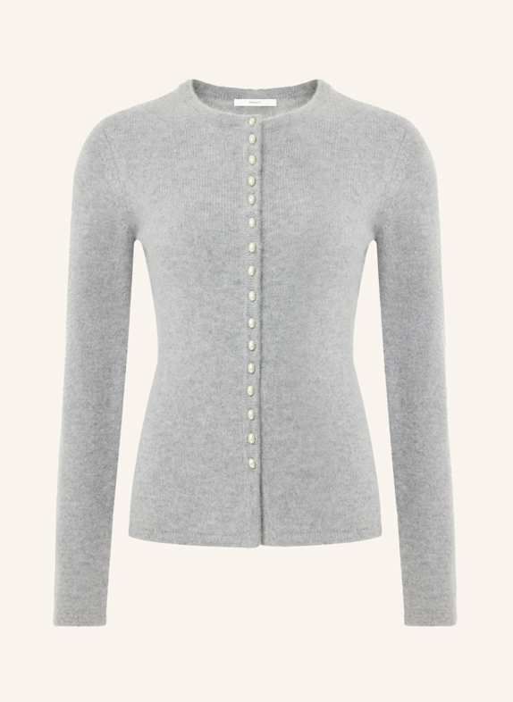 PINXIT Strickcardigan AUS KASCHMIR GRAU