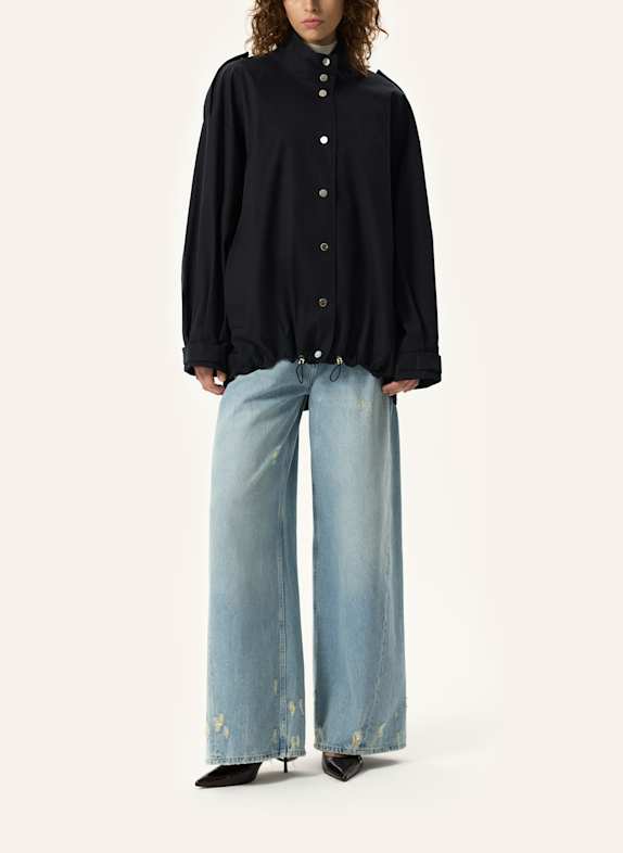 PINXIT Jacke Oversized Jacke SCHWARZ