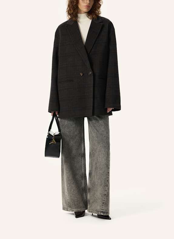 PINXIT Oversized-Blazer DUNKELBRAUN