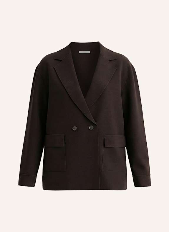 PINXIT Strickjacke DUNKELBRAUN