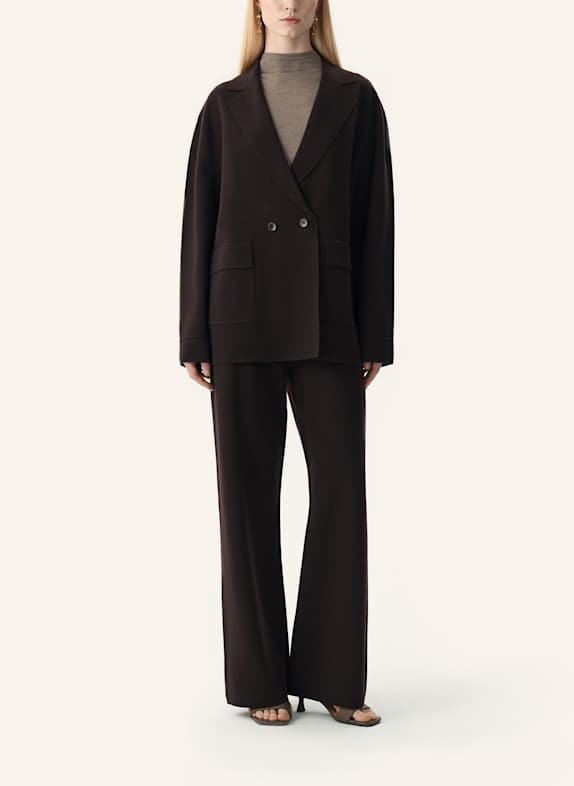 PINXIT Strickjacke DUNKELBRAUN
