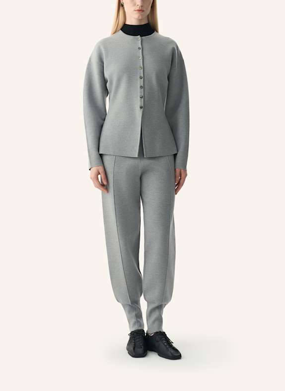 PINXIT Strickjacke HELLGRAU
