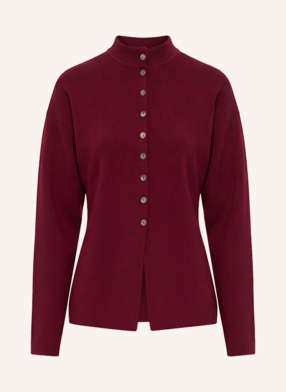 PINXIT Strickjacke DUNKELROT