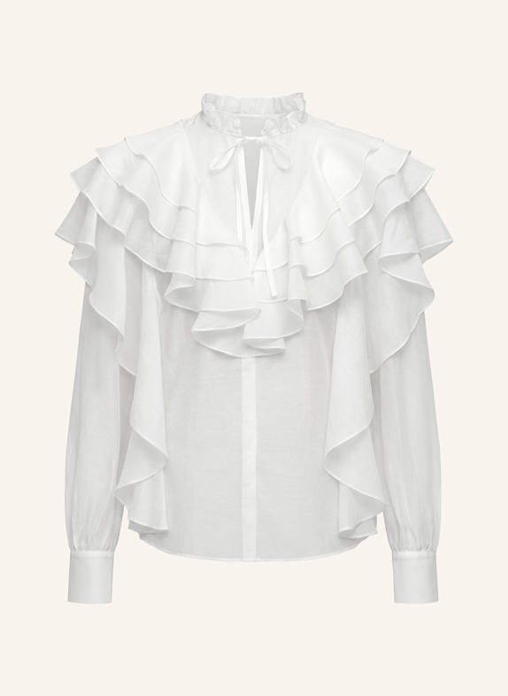 PINXIT Rüschenbluse ECRU