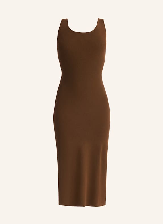 PINXIT Strick Maxikleid BRAUN