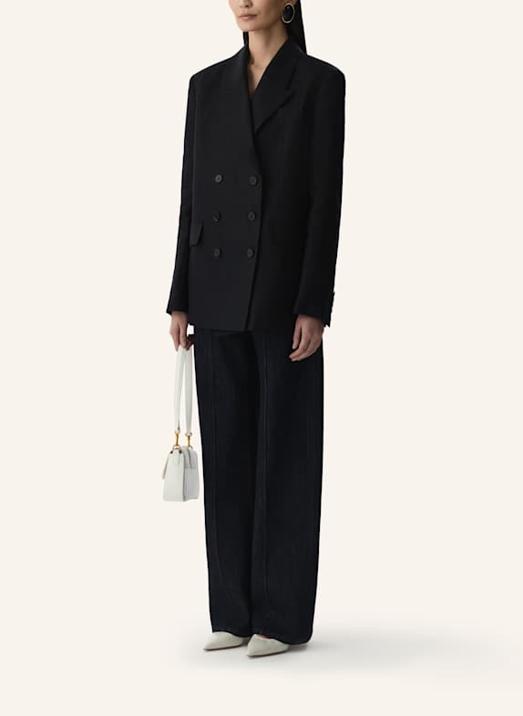 PINXIT Leinenblazer SCHWARZ