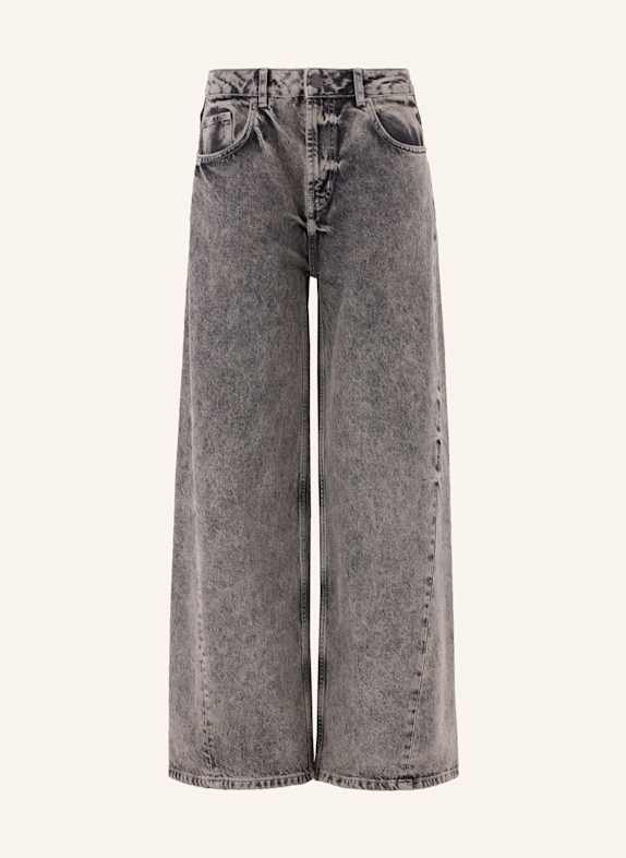 PINXIT Jeans Weite Jeans GRAU/ BEIGE