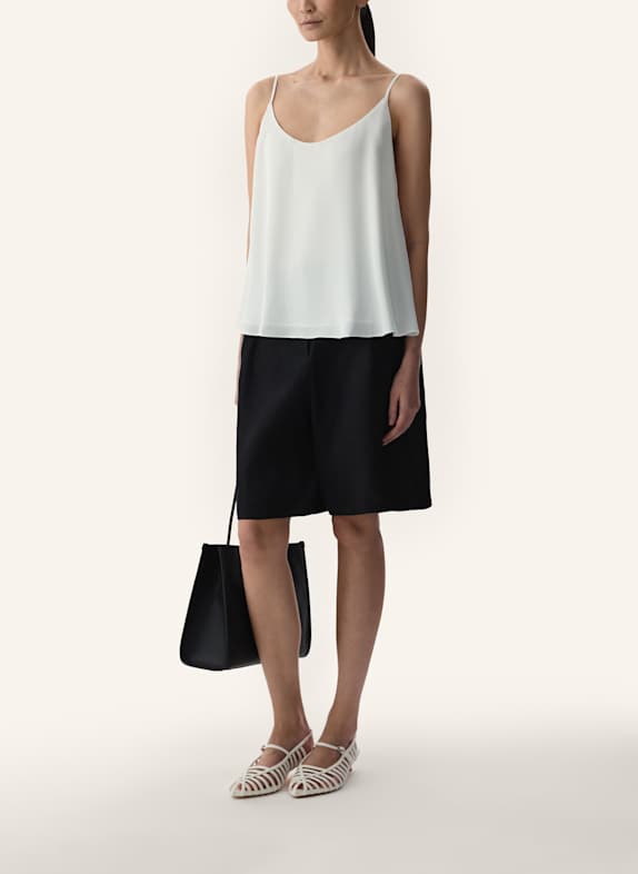 PINXIT Shorts aus Leinen SCHWARZ