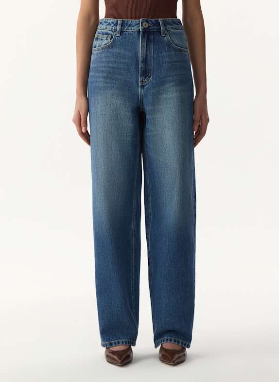 PINXIT Mom Fit Jeans BLAU