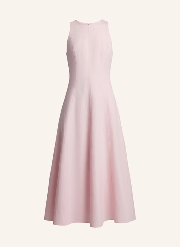 PINXIT Midikleid mit Leinen PINK
