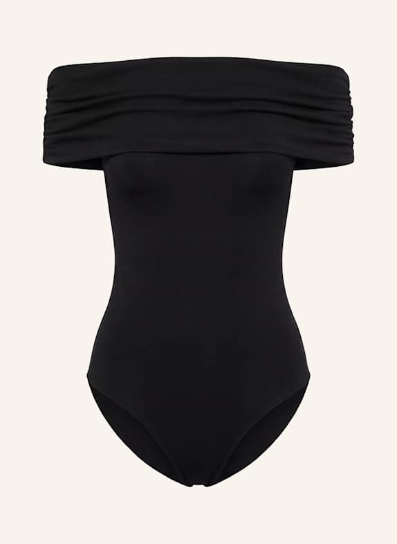 PINXIT Off-Shoulder-Strickbody SCHWARZ