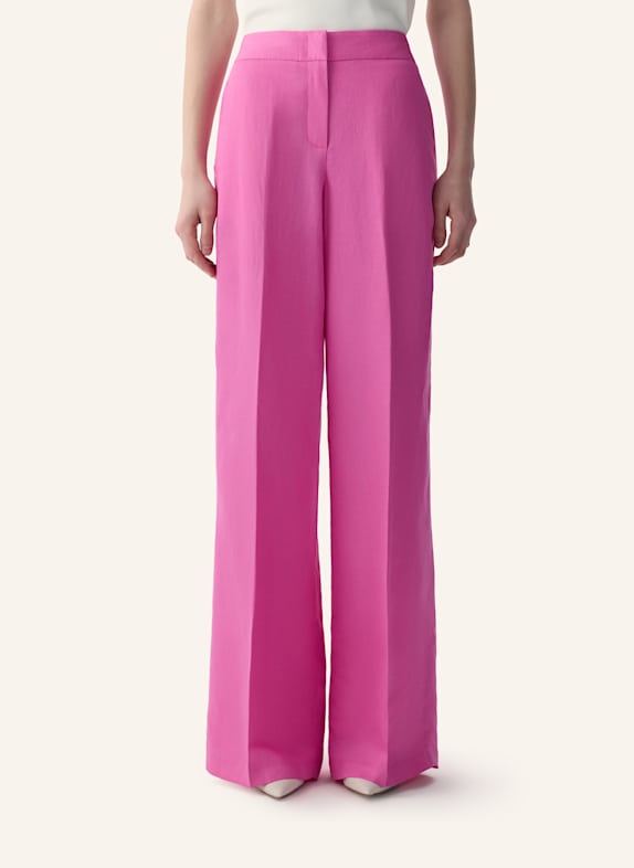 PINXIT Lyocell-Leinenhose FUCHSIA