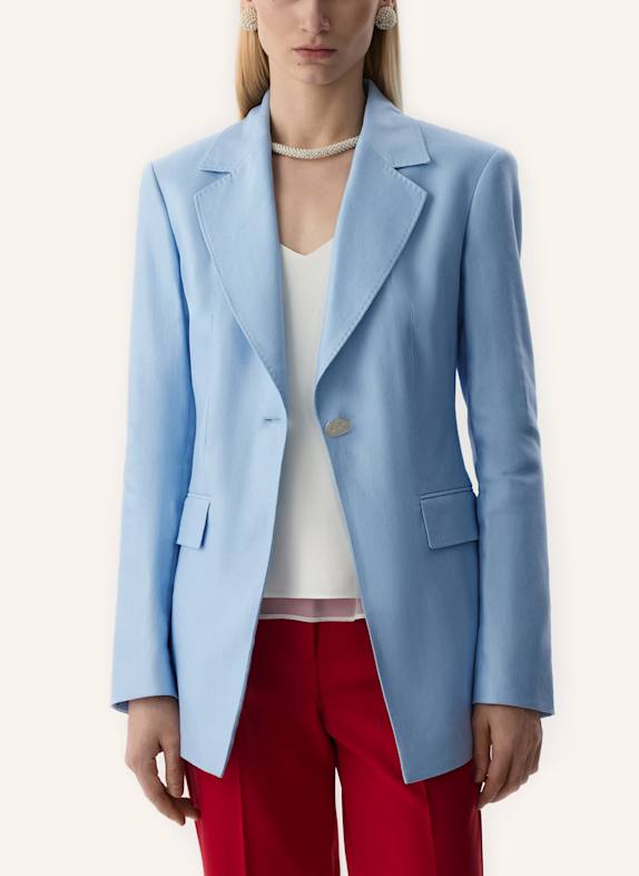 PINXIT Leinenblazer HELLBLAU