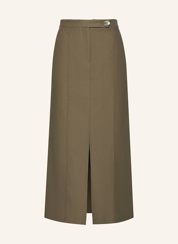 PINXIT Leinenrock KHAKI