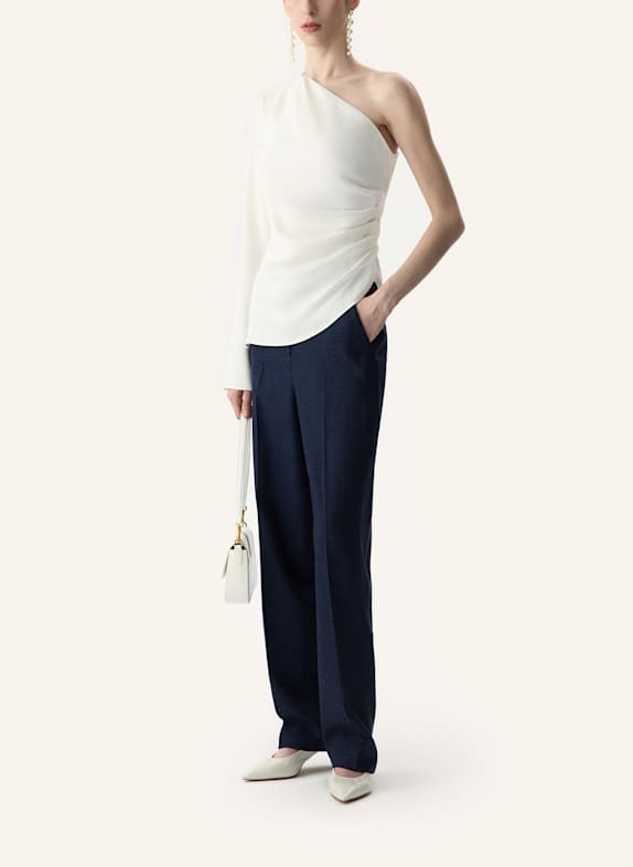PINXIT One-Shoulder Viskosebluse ECRU
