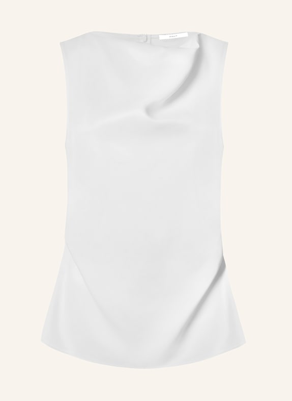 PINXIT Viskose Satin-Top ECRU