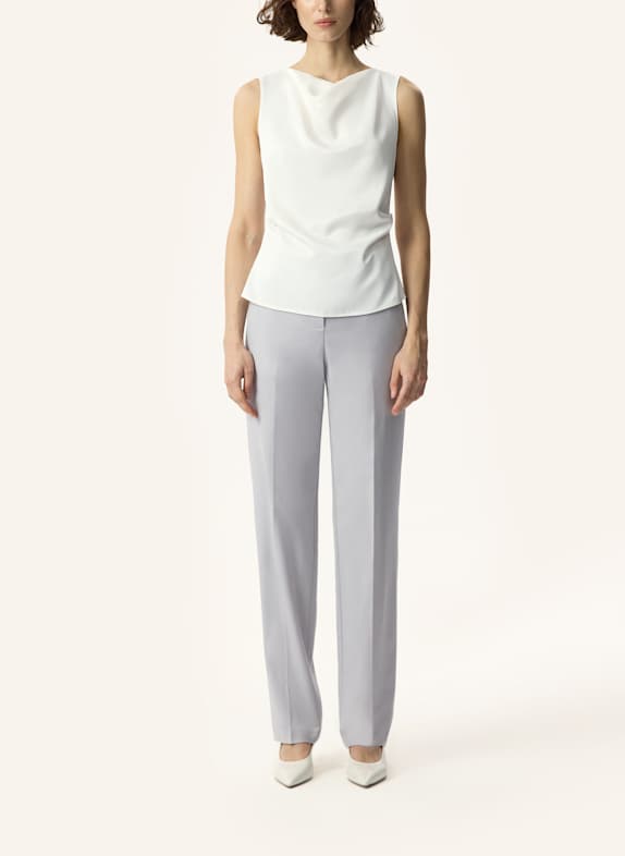 PINXIT Viskose Satin-Top ECRU
