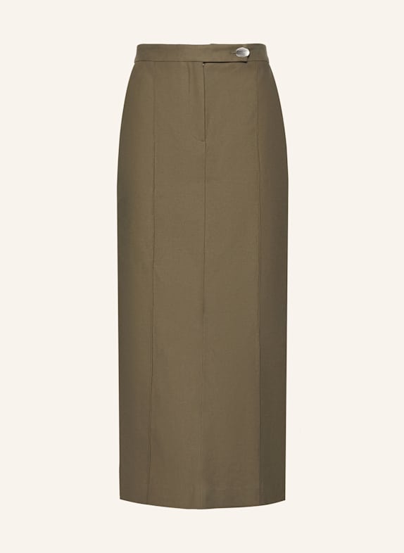 PINXIT Leinenrock KHAKI