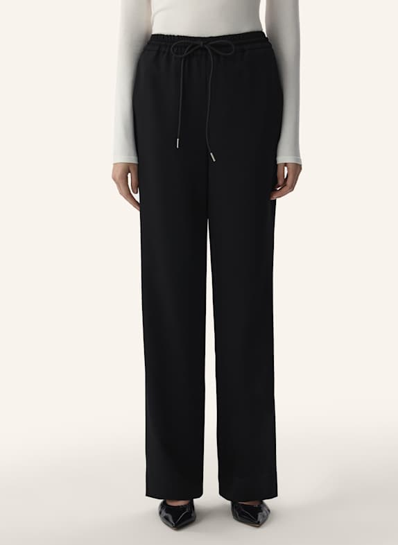 PINXIT Hose mit Schnürdetail SCHWARZ