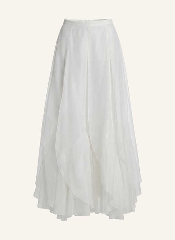 PINXIT Organza-Maxirock WEISS