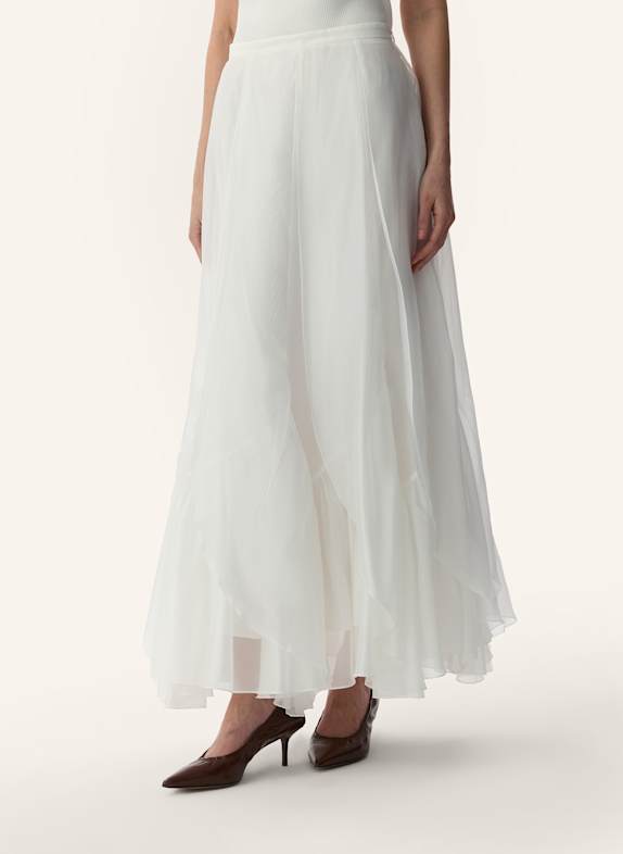 PINXIT Organza-Maxirock WEISS